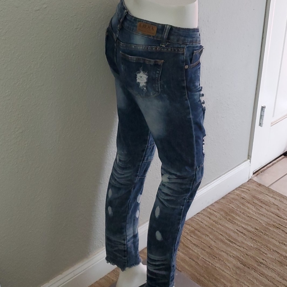 Kroix Designer Ripped jeans with pockets - Picture 9 of 13